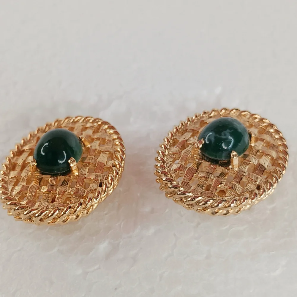 Men's Cufflinks, Jadeite-Omphacite